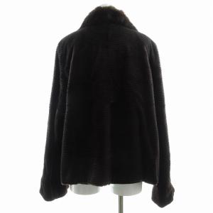 CARVEN ミンクファーコート ショート ジャケット アウター 9-11 M 茶 ブラウン