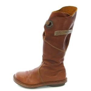 trippen WARRIOR cuoio ロングブーツ ベルト レザー 23.5cm 茶 ブラウン