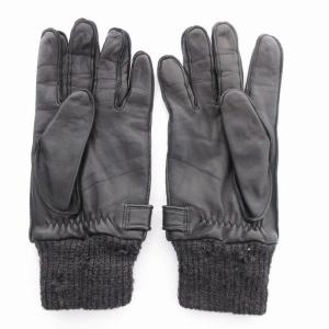 BURBERRY BLACK LABEL 手袋 レザー 25cm 黒 ブラック GY99