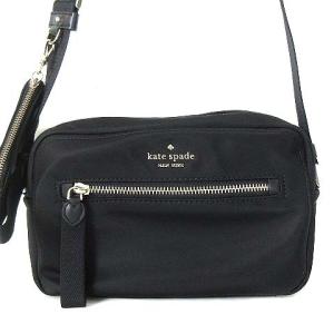 kate spade new york ショルダーバッグ 斜めがけ ナイロン コインケース付き 黒 ブラック