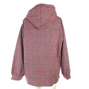 McGREGOR タグ付き パーカー ハウンドトゥース 千鳥格子 グレンチェック ジップアップ ピンク M