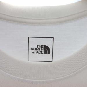 THE NORTH FACE バンダナ スクエアロゴ Tシャツ カットソー 半袖 バックプリント クルーネック NT32349 白 ホワイト XL