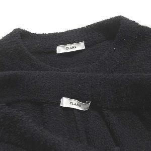 CLANE ルームウェア 部屋着 セットアップ 上下 フリース トレーナー パンツ 無地 黒 ブラック F