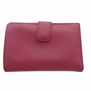 ブルガリ　未使用品に近い　ピンクレザー 折財布　ダブルホック　レディース ブルガリ未使用品に近いピンクレザー 折財布ダブルホックレディース
