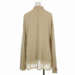 SHIPS Wai ニットシャツ アンサンブル カーディガン カットソー 長袖 ベージュ