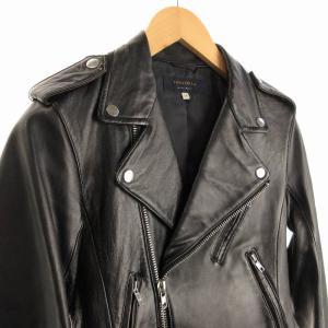TODAYFUL ライダースジャケット ダブル 羊革 ラムレザー 38 M 黒 ブラック