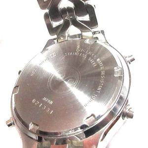 SEIKO 腕時計 ワールドタイム アナデジ クロノグラフ クオーツ H021-8050 シルバーカラー GY99