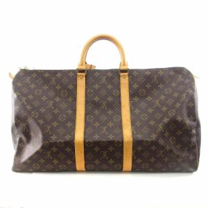 LOUIS VUITTON M41424 モノグラム キーポル55 ボストンバッグ ブラウン