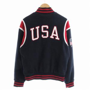 POLO RALPH LAUREN P-WING 復刻 スタジャン フリース S P 紺 ネイビー 赤 レッド