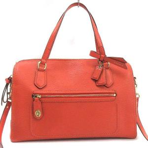 COACH ハンドバッグ ショルダーバッグ 2WAY ポピー テクスチャード パテントレザー 25062 オレンジ