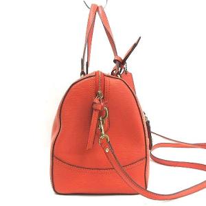 COACH ハンドバッグ ショルダーバッグ 2WAY ポピー テクスチャード パテントレザー 25062 オレンジ