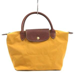 プリアージュ ハンドバッグ  折りたたみ ナイロン 黄色 イエロー S