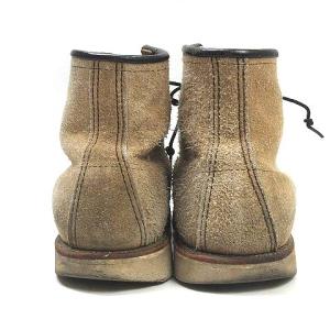 RED WING 犬タグ ワークブーツ スエード アイリッシュセッター ラフアウト モックトゥ 8173 ベージュ 約27cm