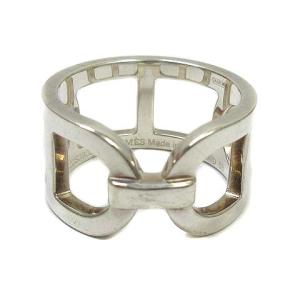 HERMES エヴァー シェーヌ ダンクル リング 925 14号 6.0g シルバー