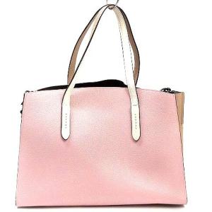 COACH  チャーリー キャリーオール トートバッグ ショルダー 2way レザー 76087 ピンク