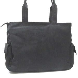 【美品】HANTHING WORLDビッグロゴトートバッグ　ブラック HANTHING WORLDブラックビッグロゴトートバッグ