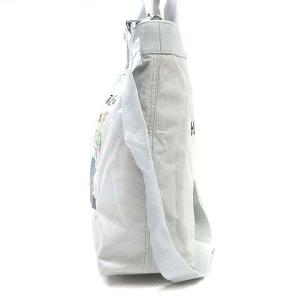 HUNTING WORLD BORNEO トートバッグ ショルダー 2way エレファント プリント キャンバス 青系 ブルー系