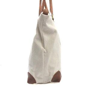 agnes b. jOE！ トートバッグ キャンバス レザー QAH20-02 アイボリー