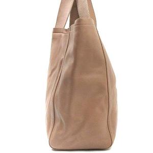 agnes b. PETER トートバッグ ソフトレザー 牛革 ロゴ刺繍 PAH02-01 ピンク系