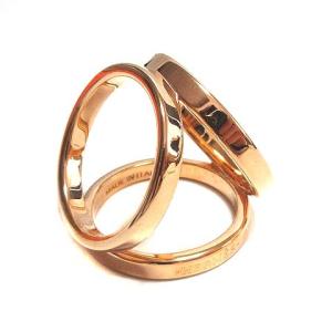 HERMES トリオ スカーフリング 90 ピンクゴールドカラー