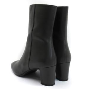 REGAL ミドル ショート ブーツ サイドジップ レザー F43Q グレー 24.5cm