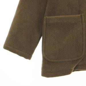 DANTON ウールライトパイルモッサ フード ジャケット ジップアップ DT-A0014 WLP カーキ 38 アウター