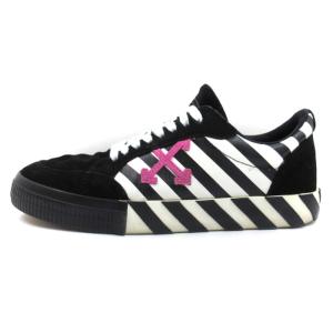 Off-White ダイアゴナル ロー バルカナイズド DIAG LOW Vulcanized スニーカー ローカット スエード ブラック ホワイト