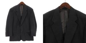 Christian Dior MONSIEUR スーツ セットアップ ジャケット 背抜き シングル 2B パンツ スラックス ストライプ 紺 ネイビー L