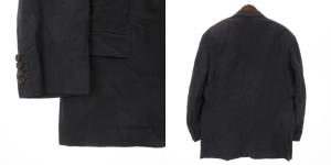 Christian Dior MONSIEUR スーツ セットアップ ジャケット 背抜き シングル 2B パンツ スラックス ストライプ 紺 ネイビー L