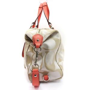 COACH シグネチャー 2WAY ハンド バッグ ショルダー キャンバス レザー F24741 ベージュ GY99