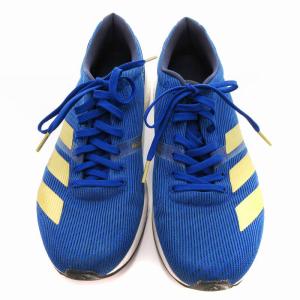 adidas 93 ADIZEROBOSTON8M ランニングシューズ ライン ロゴ 軽量 25.5cm G28859 青 ブルー