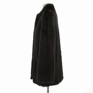 SAGA MINK ROTINY 銀サガ ファーコート 毛皮 シェアードミンク 13 XL 茶 ブラウン