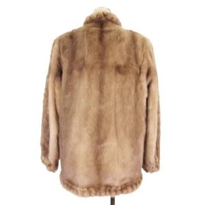 SAGA MINK 銀サガ ミンクファー コート ショート丈 毛皮 グレージュ アウター GY18