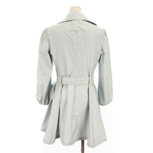 PRADA スプリング コート トレンチ ミドル丈 ベルト付き 水色 ライトブルー 40 アウター