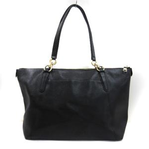 COACH トート バッグ ショルダー レザー F57526 黒 ブラック GY18