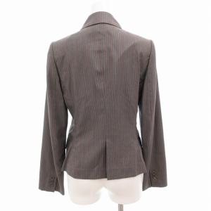 Paul Smith WOMEN スーツ セットアップ 上下 テーラードジャケット タイトスカート シングル 3B センターベント ひざ丈 ストライプ 裏地花柄