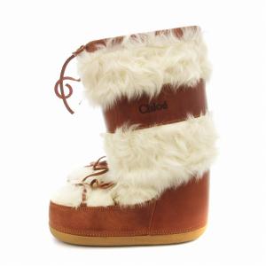Chloe ムートンブーツ ファー 38-40 ブラウン