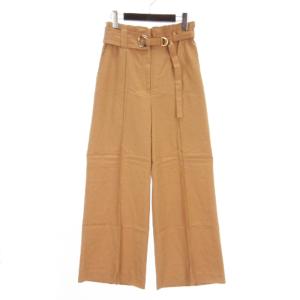 良品 22SS リングベルト ワイド パンツ ピンタック 36 キャメル