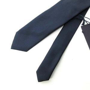 PRADA 20年 シルク ネクタイ ネイビー