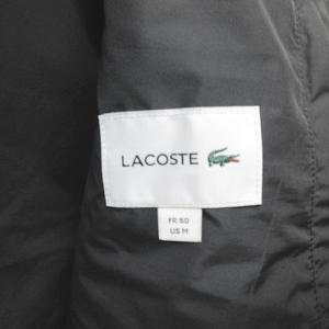 LACOSTE 20AW タグ付 CLOMIX  中綿 ベスト ジャケット 止水ジップ ロゴ ブラック 黒 M