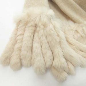 FURLA マフラー ストール ラビット ファー