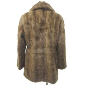SAGA MINK 銀サガ ミンクファー 毛皮 コート ジャケット ハーフ ショート ベージュ 約M