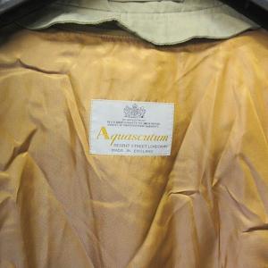 Aquascutum ヴィンテージ トレンチコート ライナー付き 裏地チェック ベージュ