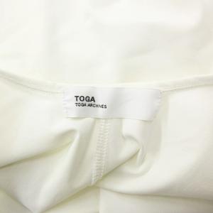 TOGA 18AW Nylon Jersey LS Highneck カットソー ホワイト 白 38