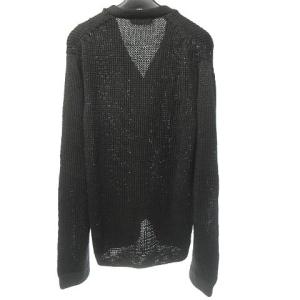 ISSEY MIYAKE MEN 09SS 美品 ルーズニット カーディガン 黒 ブラック L 0209 ECR2