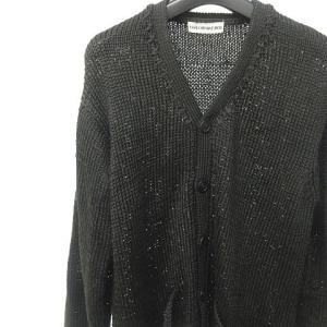 ISSEY MIYAKE MEN 09SS 美品 ルーズニット カーディガン 黒 ブラック L 0209 ECR2
