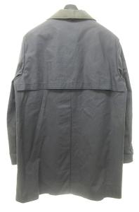 EMPORIO ARMANI ROBERT LINE ゴム引きコート ジャケット フェイクレイヤード ネイビー カーキ