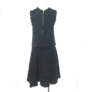 DRESSTERIOR セットアップ ネップツイードブラウス ネップツイードスカート