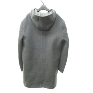 BARNEYS NEW YORK フーディ メルトンコート ダッフルコート ジャケット グレー XL