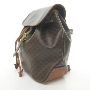 CELINE ヴィンテージ マカダム リュックサック ブラウン
